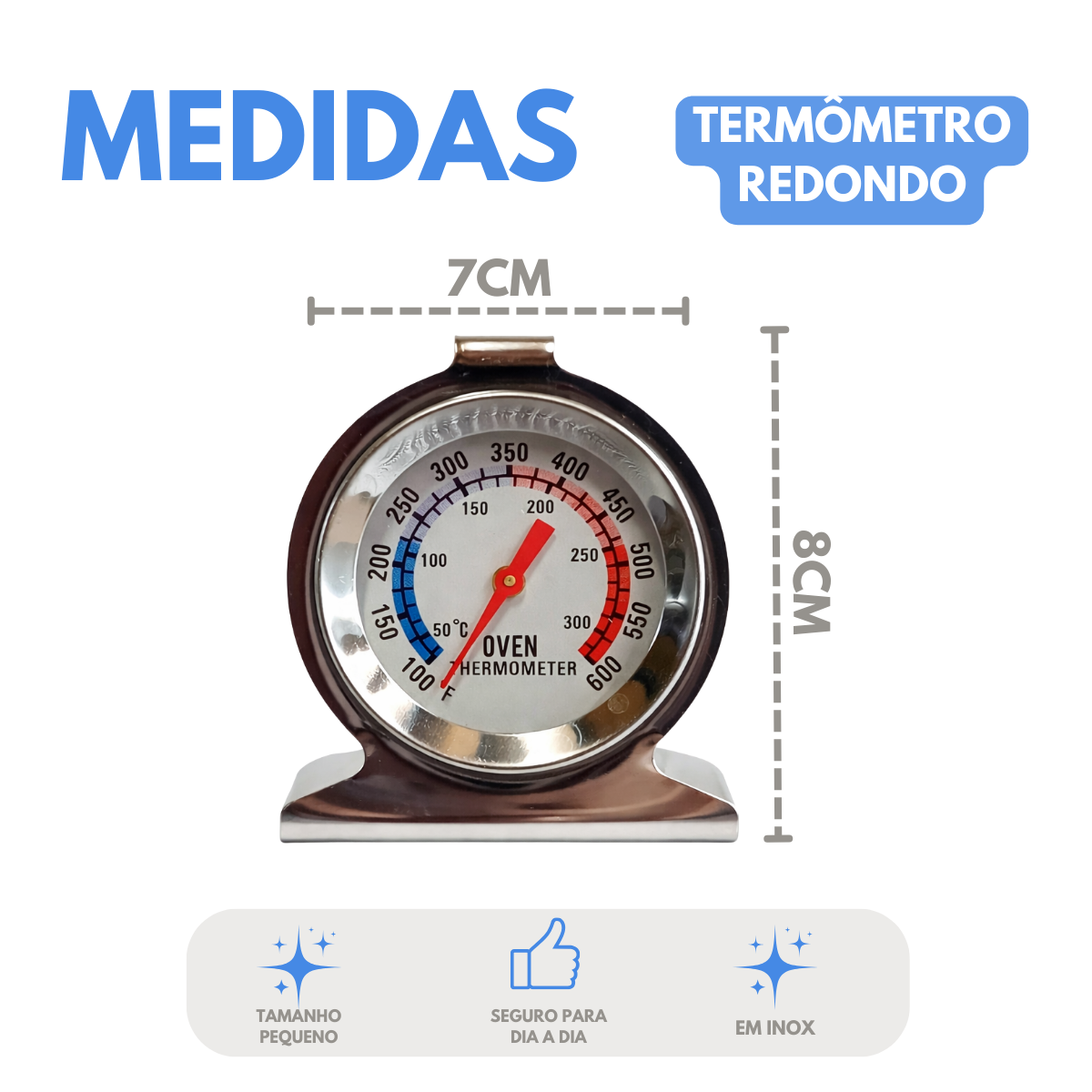 Termômetro Culinario até 300°c