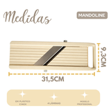 Cortador de Legumes Mandoline Oriental 4 Lâminas