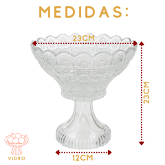 Bomboniere vidro com Pé Yagzi Bomboniere