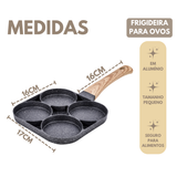 Frigideira 4 Ovos Aluminio Antiaderente