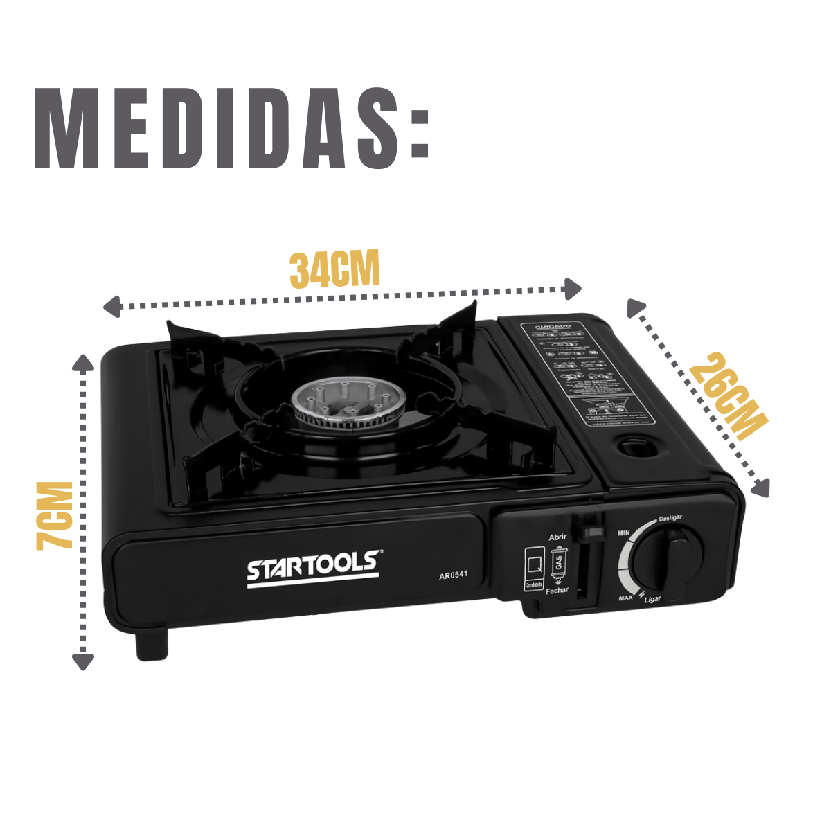 Fogareiro a Gás 1 Boca Maleta