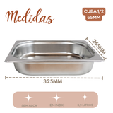 Cuba 1/2 65mm Aço Inox 3,9Litros