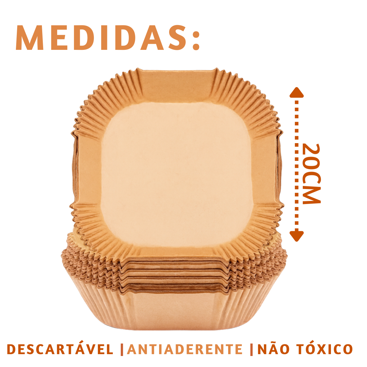 50 Forma Descartável AirFryer