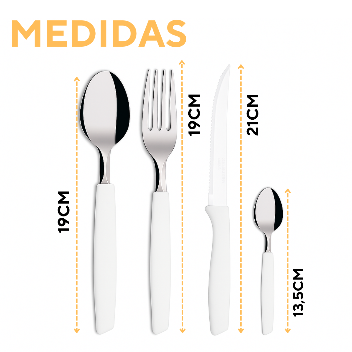 Conjunto 24 Peças Piemonte Branco A Gourmet
