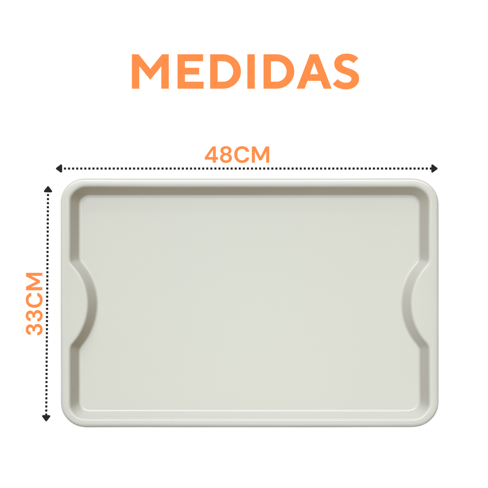 Bandeja Grande Fast Food Branca - A Gourmet