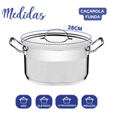 Caçarola Tramontina aço inox profissional