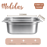Cuba 1/2 150mm Aço Inox 8 Litros