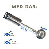 Concha Profissional 38cm Inox Com Gancho