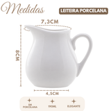 Leiteira De Porcelana Clean Branca 190mL