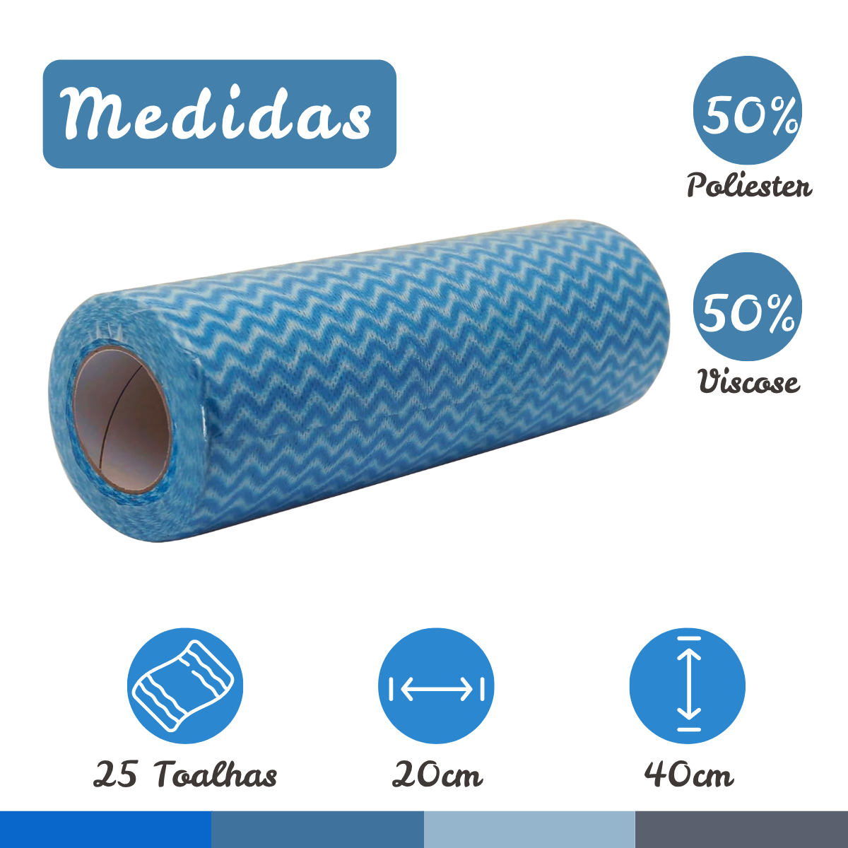 Rolo Pano Multiuso Top Clean 25Folha - A Gourmet