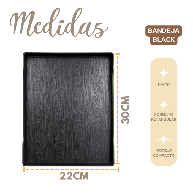 Bandeja Servir Polipropileno Retangular Main Image