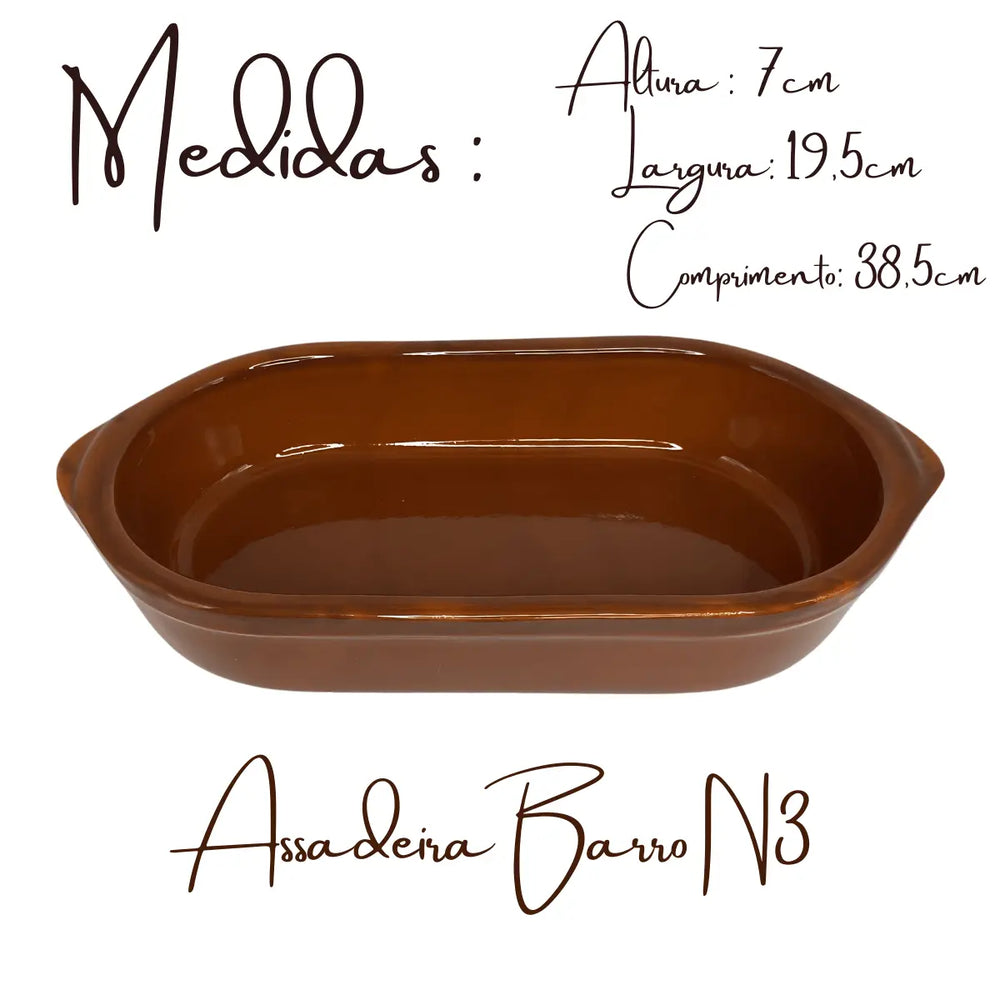 Assadeira Oval V.M Barro N°3 Motta