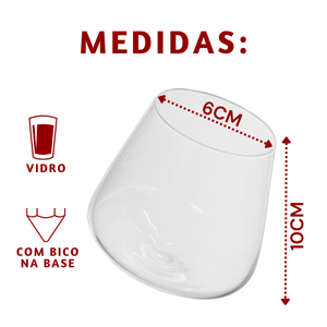 Copo Mod S Vidro 295ml Yagzi Copos