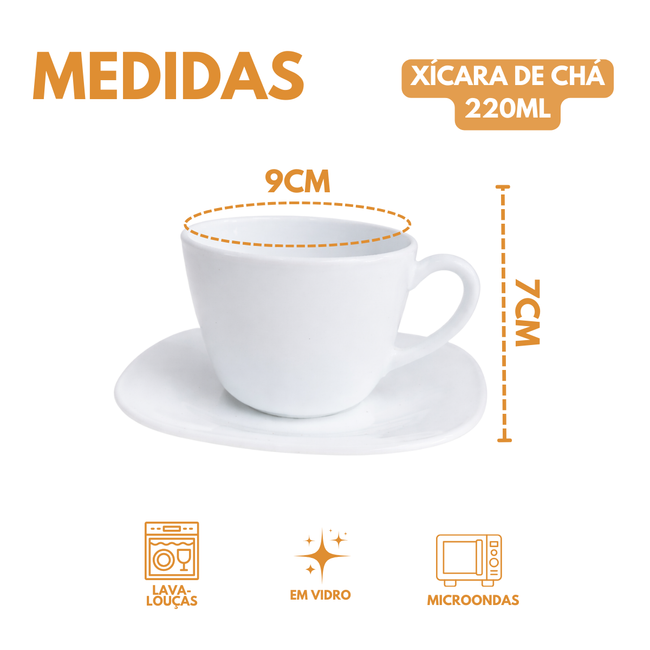 Xicara de Chá Com Pires Opaline Main Image