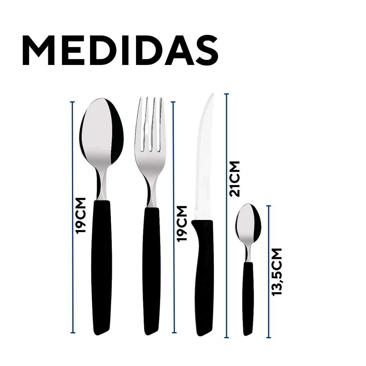 Conjunto 24 Peças Piemonte Preto A Gourmet