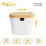 Saleiro de Mesa C/ Tampa e Colher 280ml