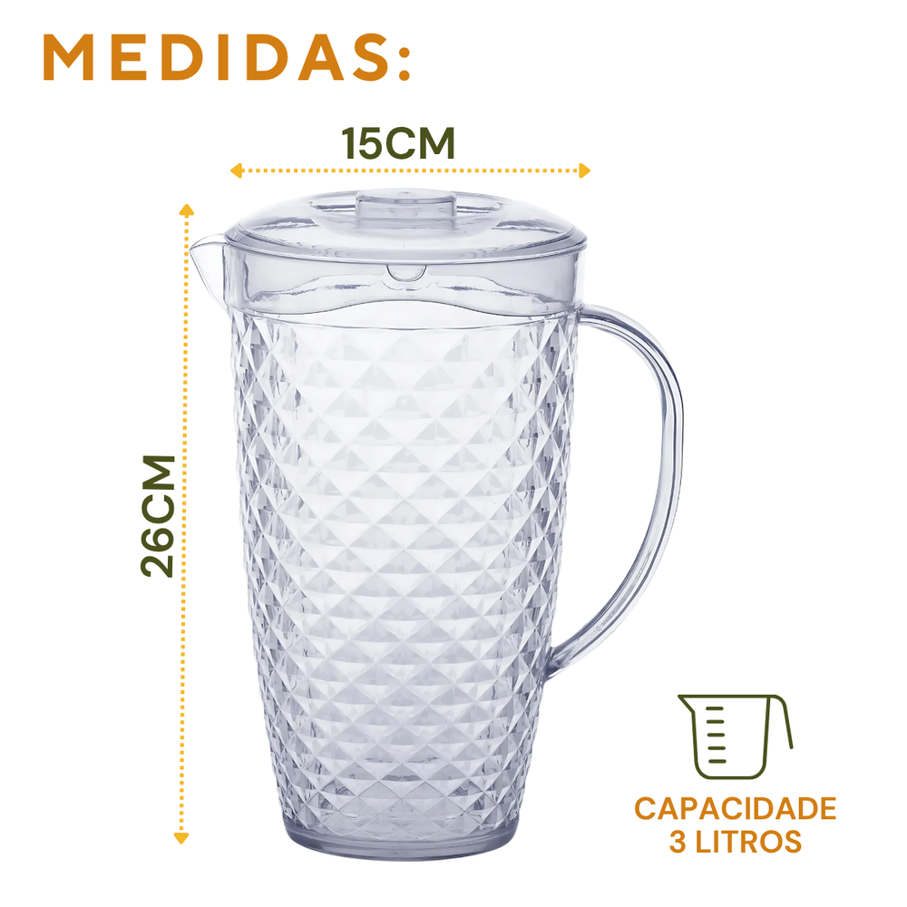 Jarra Luxxor 3L Poliestireno - A Gourmet