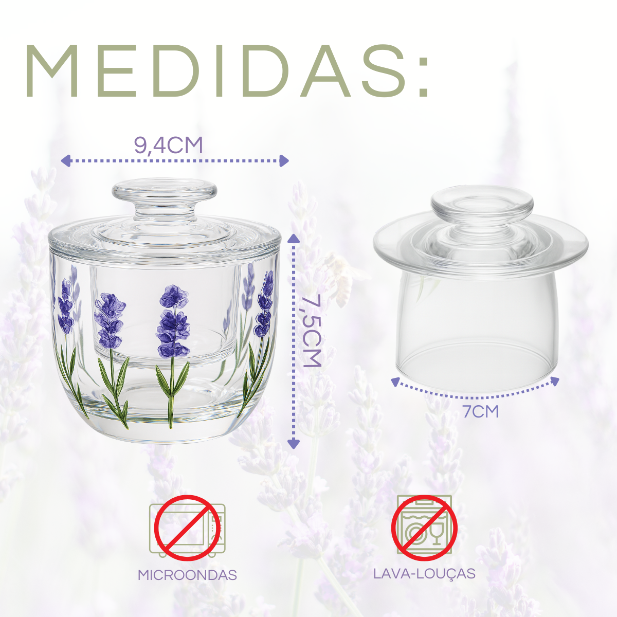 Manteigueira francesa lavanda