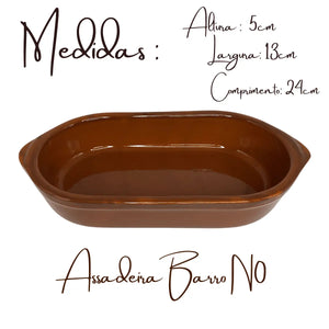 Assadeira Oval Barro N°0 Motta