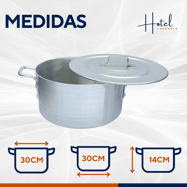 Caçarola Hotel Reta N30 Alumínio Main Image