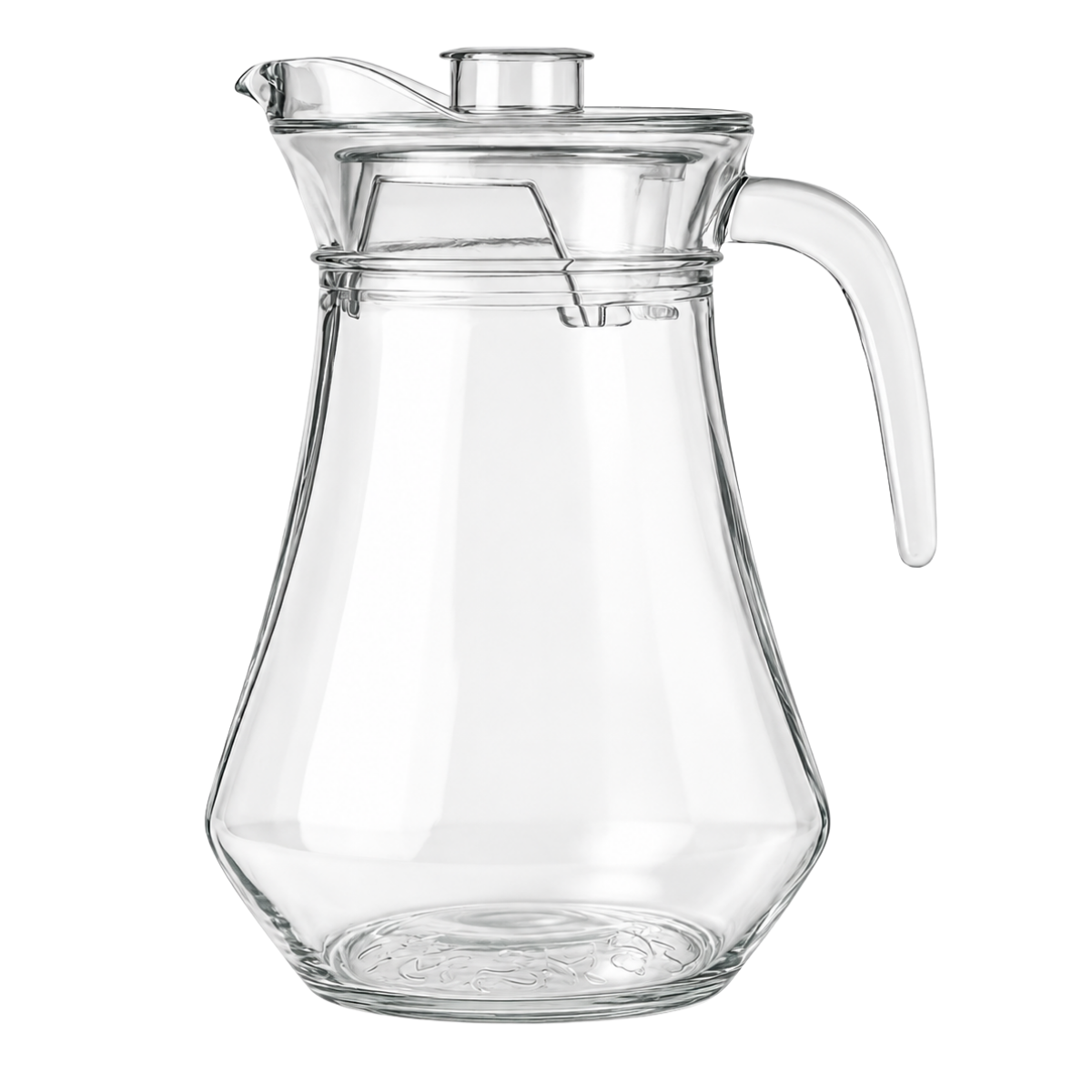 Jarra de Suco 1,6L Vidro Com Tampa Acrilico