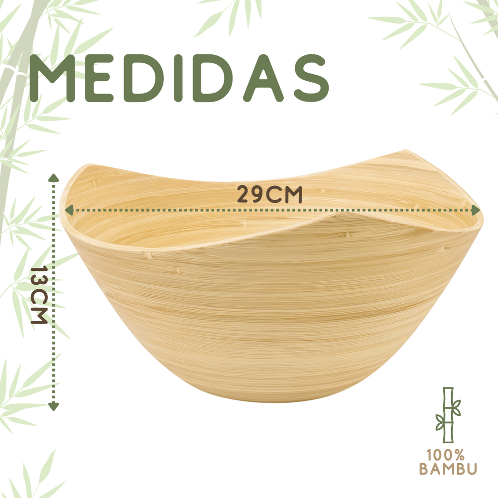 Saladeira Eco Bambu 29cm Tuut Saladeira