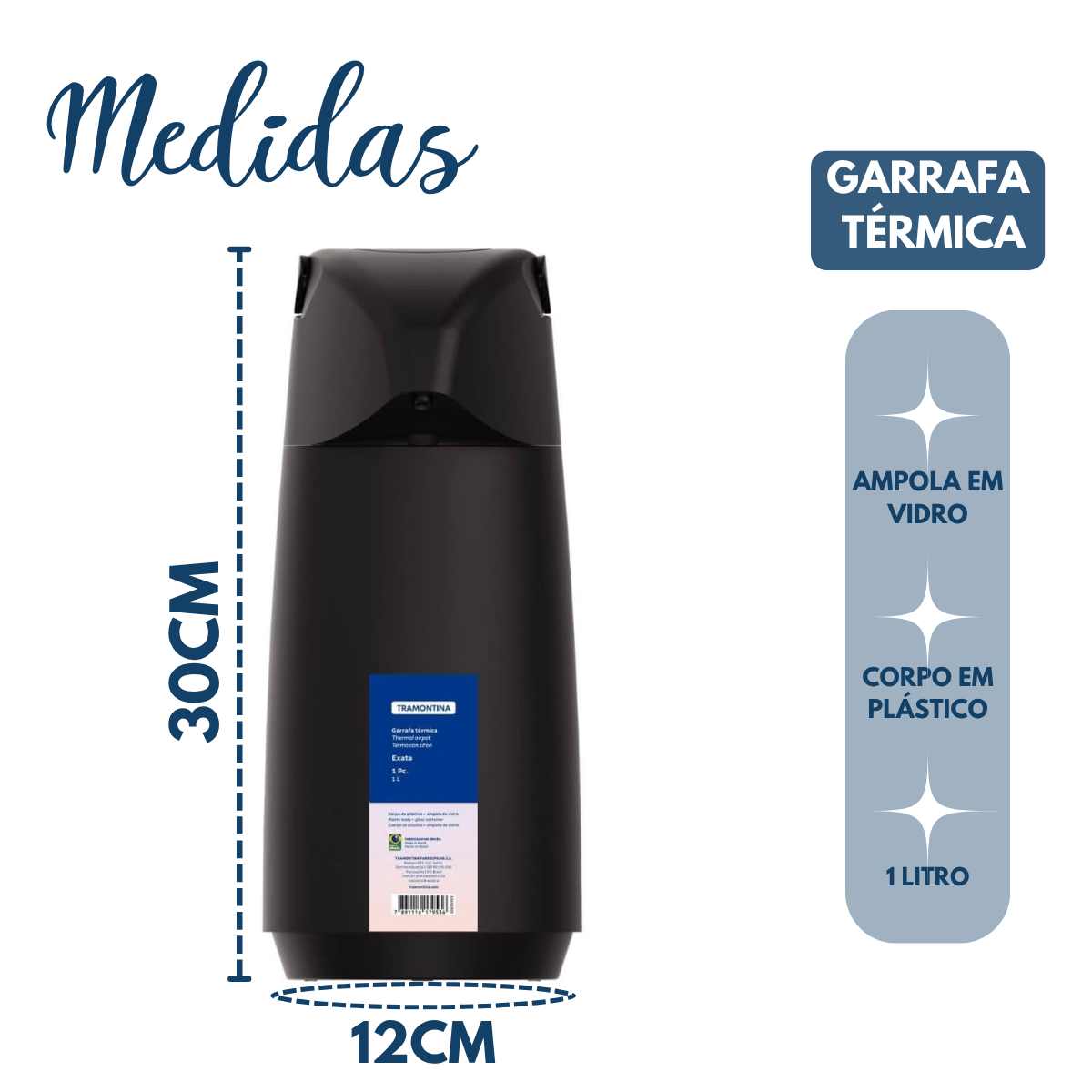 Garrafa Térmica Tramontina 1L