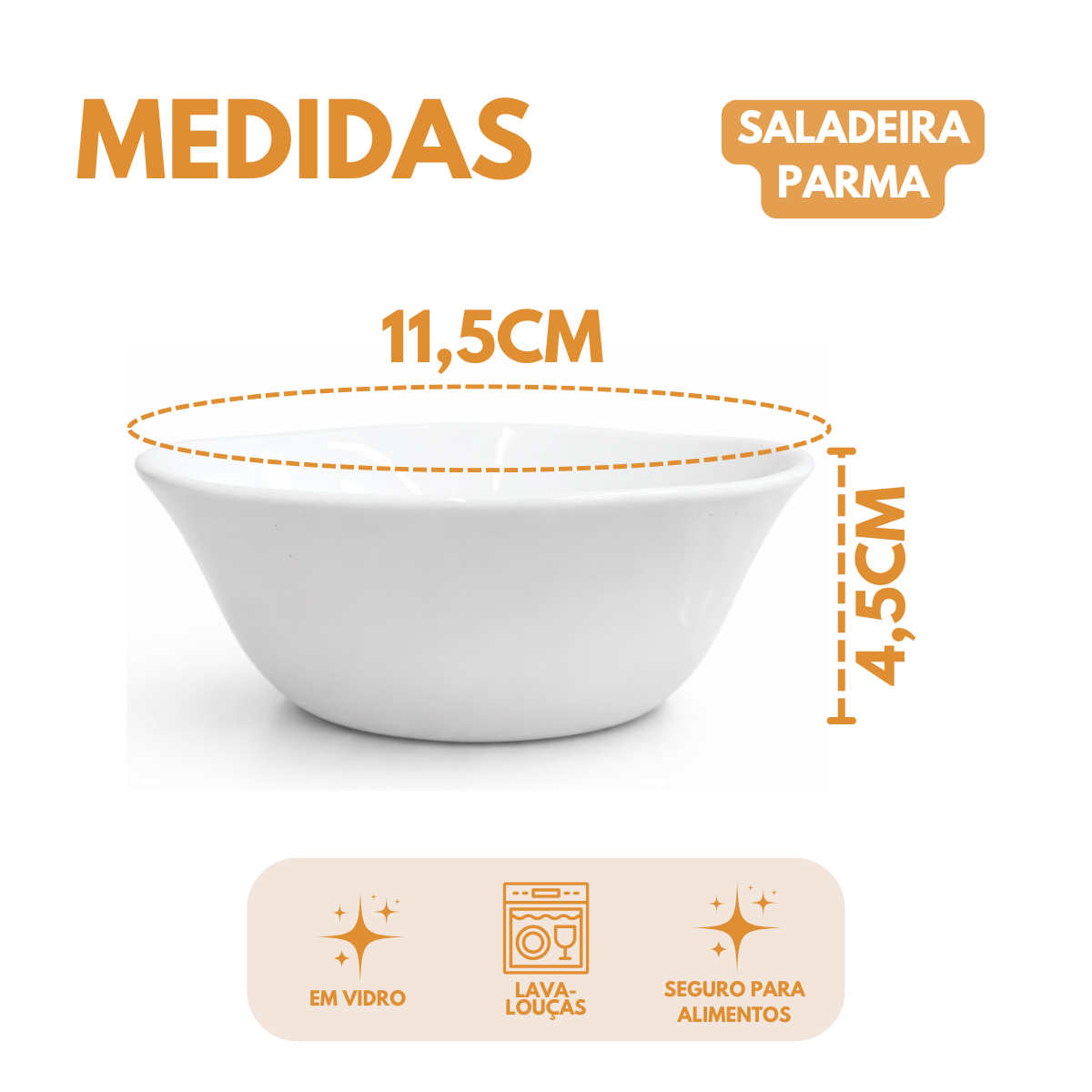 Tigela Saladeira Bowl Parma 230ml