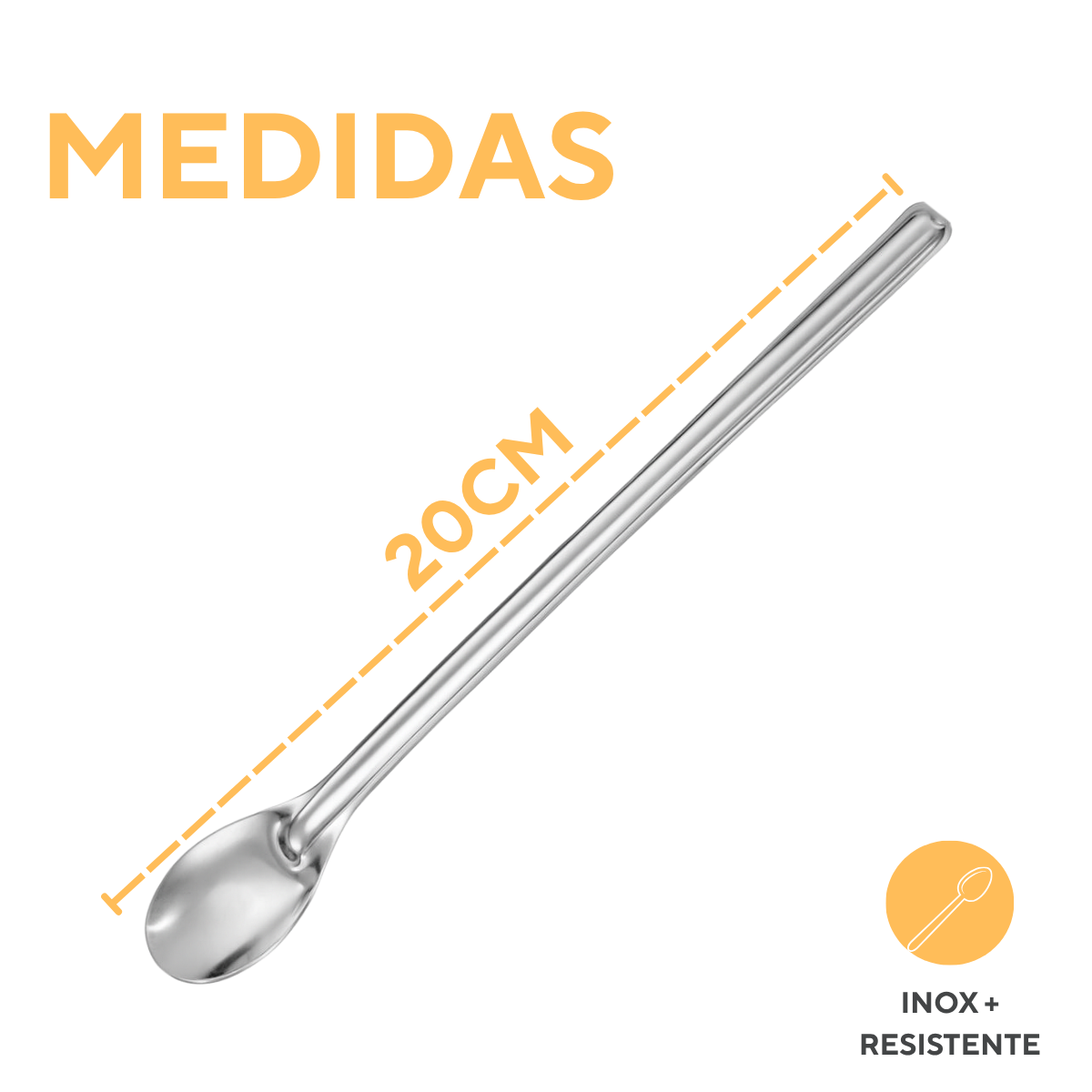 Colher Bailarina Aço Inox 20cm