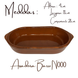 Assadeira Barro Oval N°000 Motta