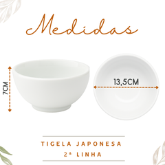 Tigela japonesa porcelana segunda linha 500ml