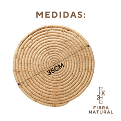 Sousplat de Fibra Natural 35cm - A Gourmet