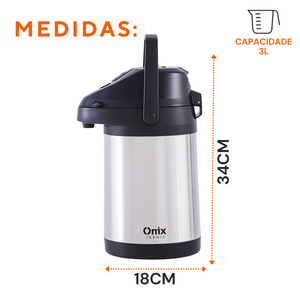 Garrafa Inox Premium 3Litros - A Gourmet