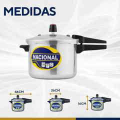 Panela pressão 7L alumínio polido