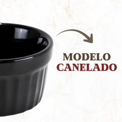 Ramequim Porcelana Preto 40ml