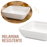 Tigela Quadrada Branca Melamina Bellagio 210ml
