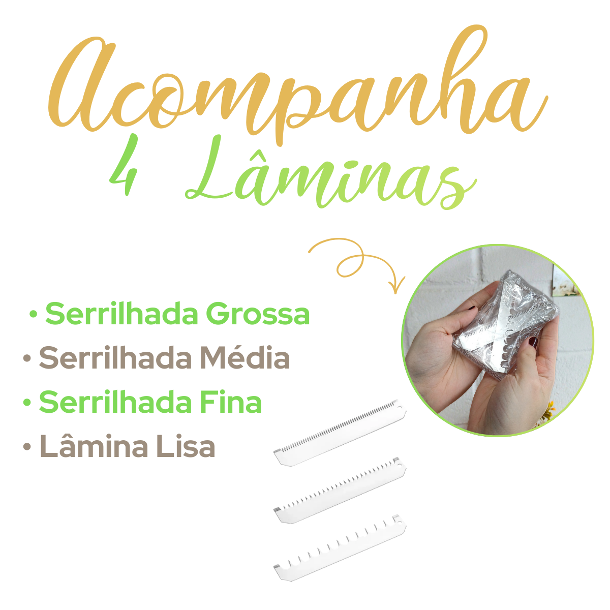 Cortador de Legumes Mandoline Oriental 4 Lâminas
