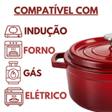 Panela Francesa Ferro Fundido 20 - Vermelha