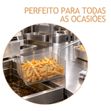 Cesto Retangular Arame Profissional 24X17