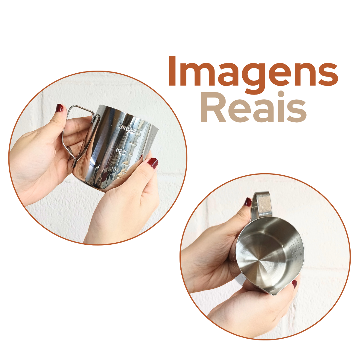 Leiteira Com Medida Aço Inox 350ml