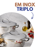 Caçarola Tramontina aço inox profissional
