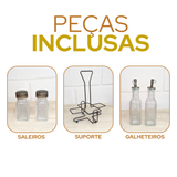 Kit Galheteiro Com Suporte