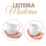 Leiteira De Porcelana Clean Branca 190mL