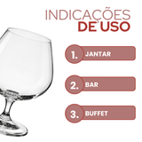 Taça Cristal Titanio Conhaque 360ml