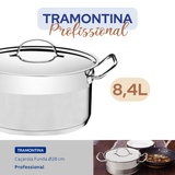 Caçarola Tramontina aço inox profissional