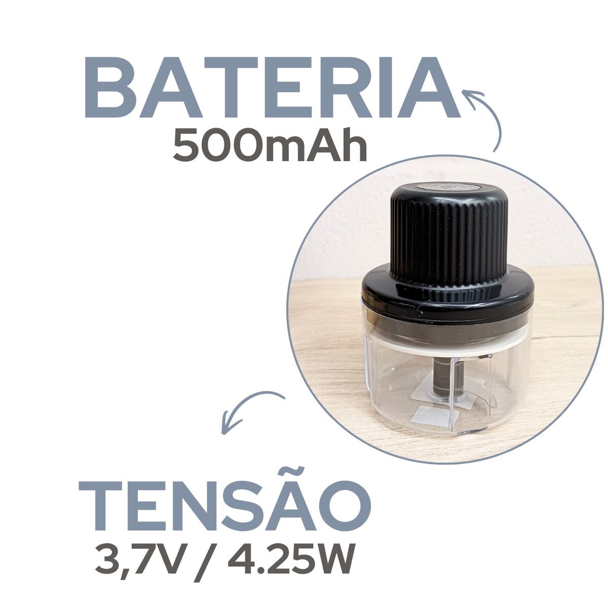 Processador de Alimentos Mini Usb