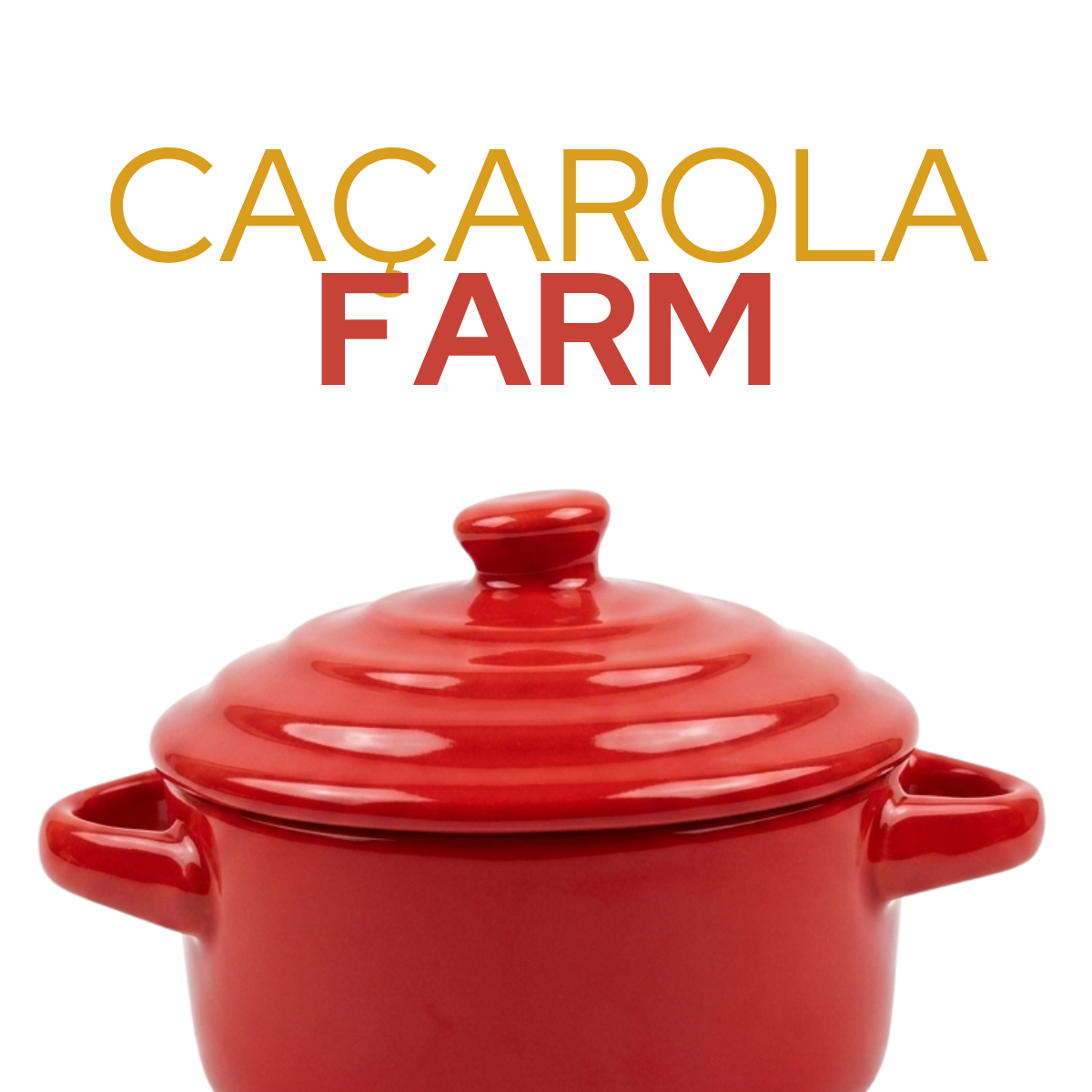Caçarola Servir Molho Porcelana Vermelha Farm