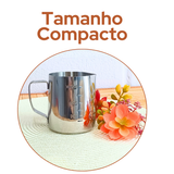 Leiteira Com Medida Aço Inox 350ml
