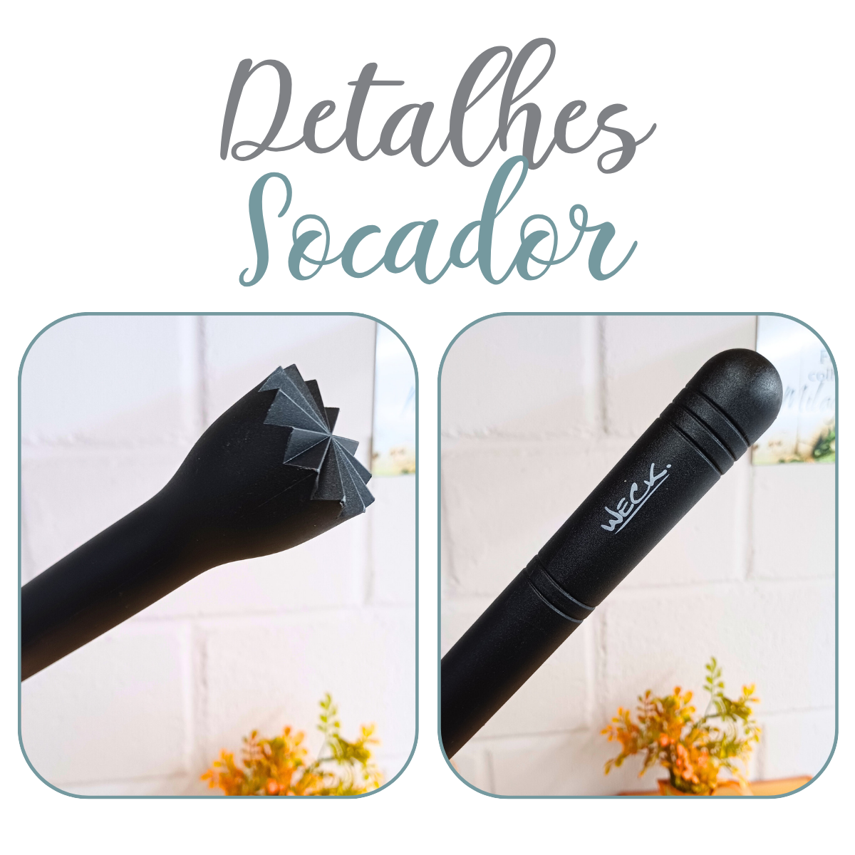 Macerador Socador Profissional 25cm