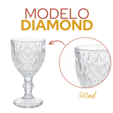 Taça Vidro Licor 50ml Diamond